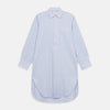 View 1 of product Blue and Pink Stripe Poplin Cotton Nightshirt
