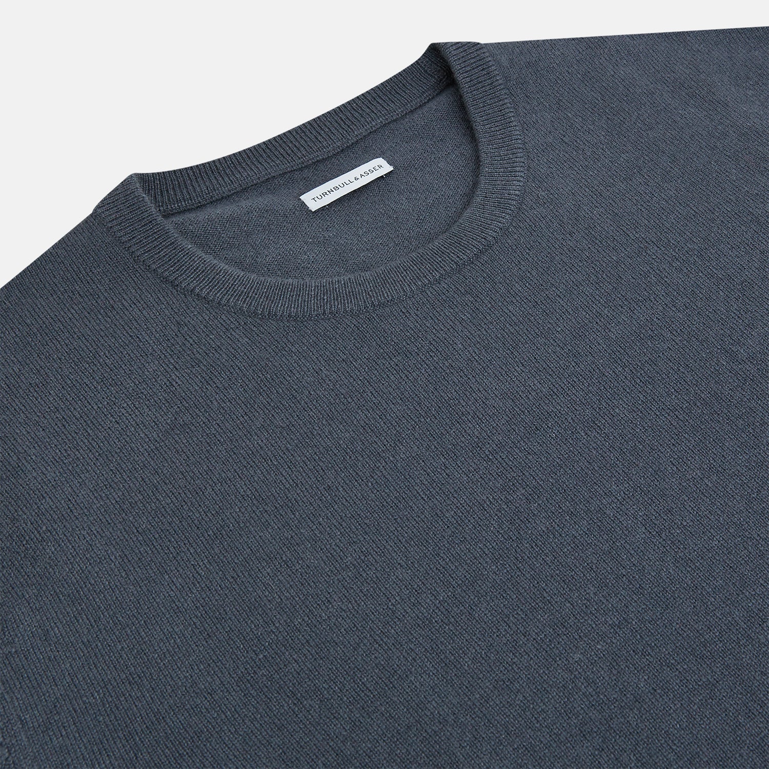 View 2 of product Grey Cashmere Round Neck Jumper