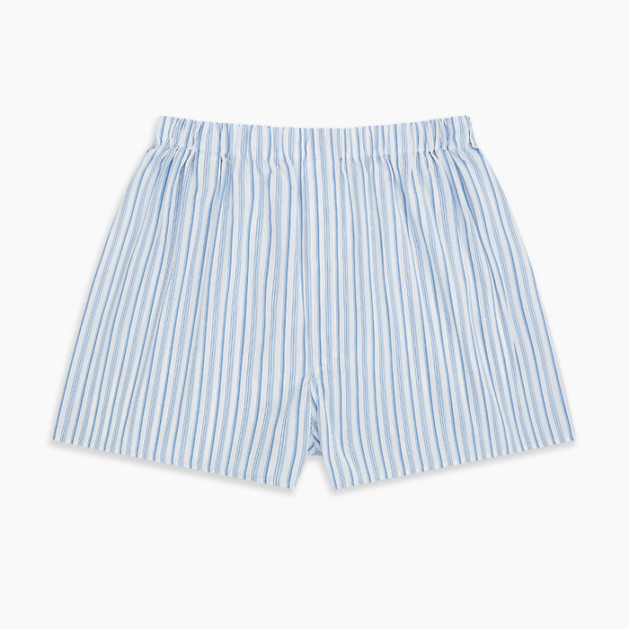 Blue Multi Stripe Godfrey Boxer Shorts Image 2
