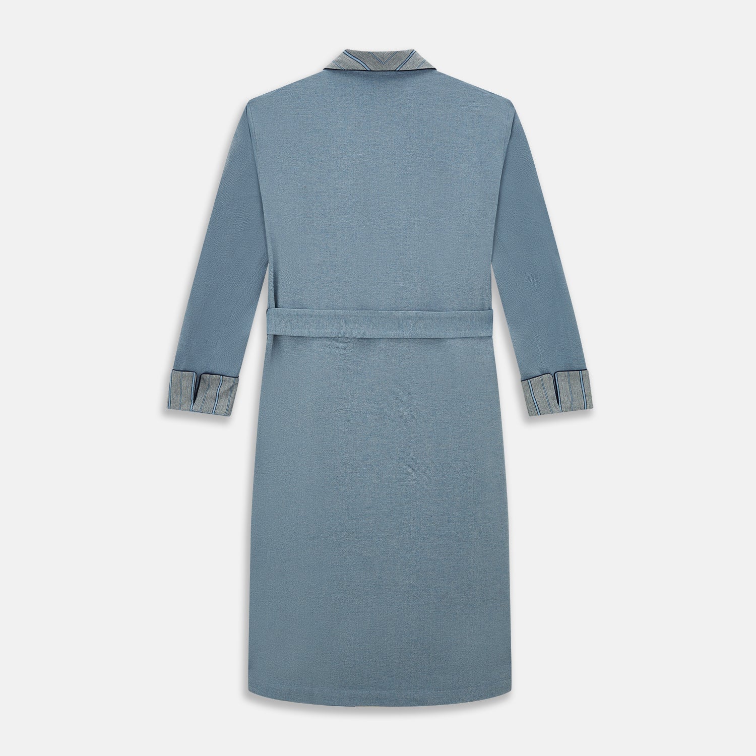 View 3 of product Blue Stripe Collar Cotton Twill Gown