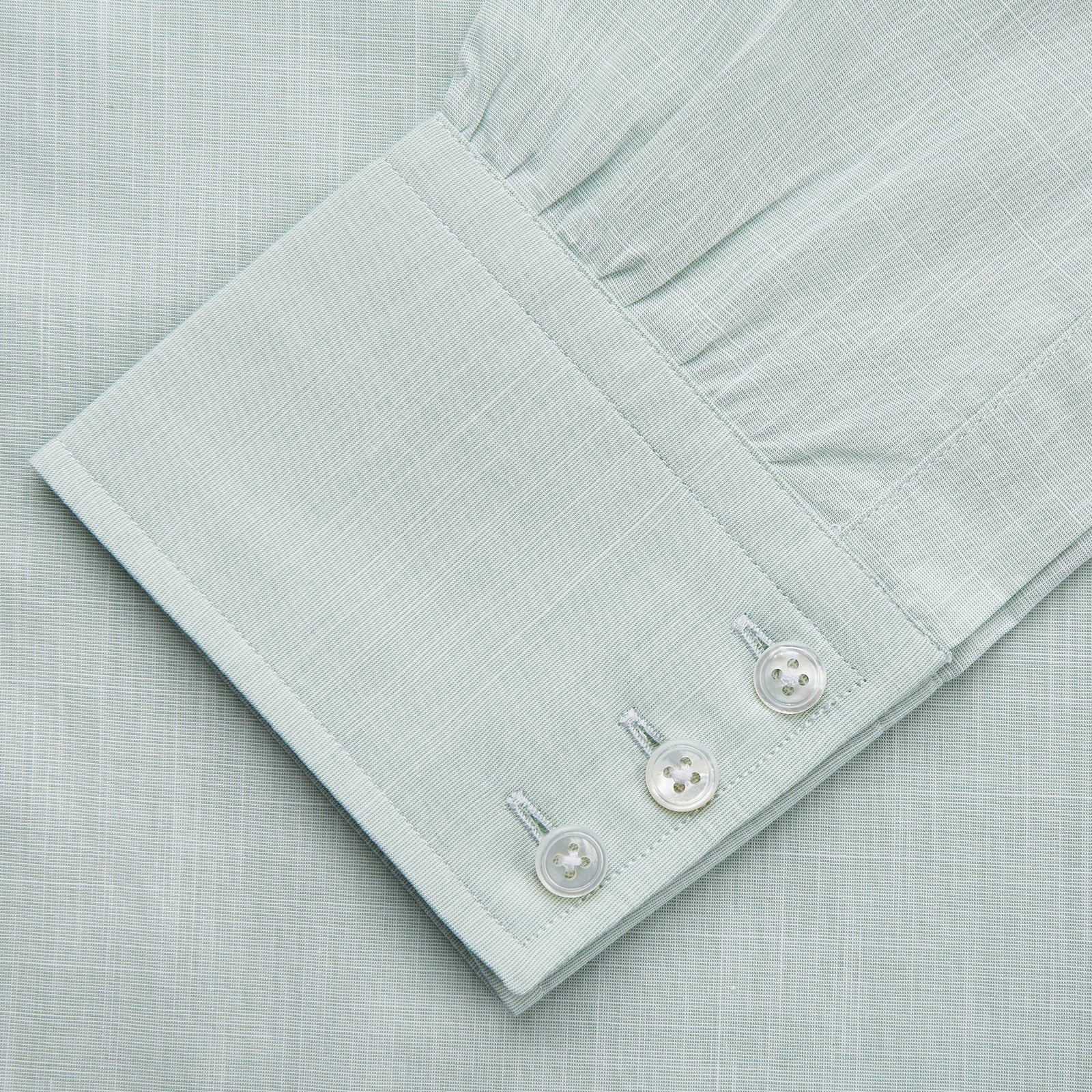 View 3 of product Light Green Chambray Regular Fit Mayfair Shirt