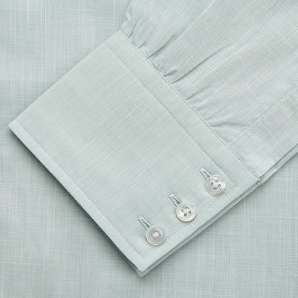Light Green Chambray Regular Fit Mayfair Shirt Image 2
