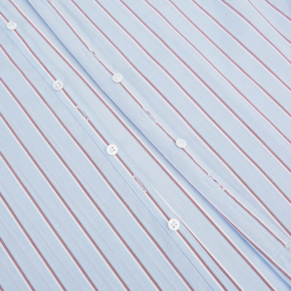 Blue and Burgundy Multi-Stripe Westminster Shirt