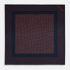 View 4 of product Navy and Orange Dot Silk Pocket Square