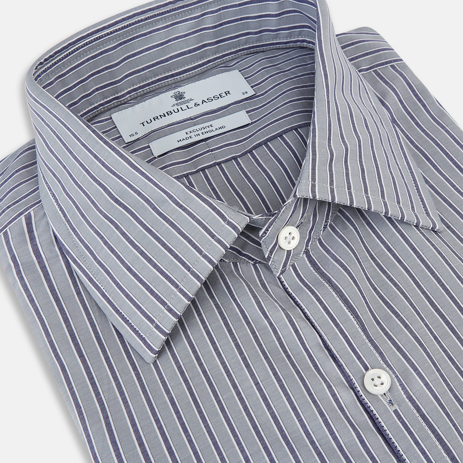 View 2 of product Grey Ticking Stripe Westminster Shirt