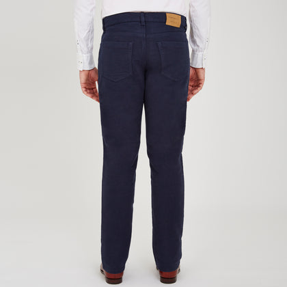 Blue Moleskin Trousers Image 2