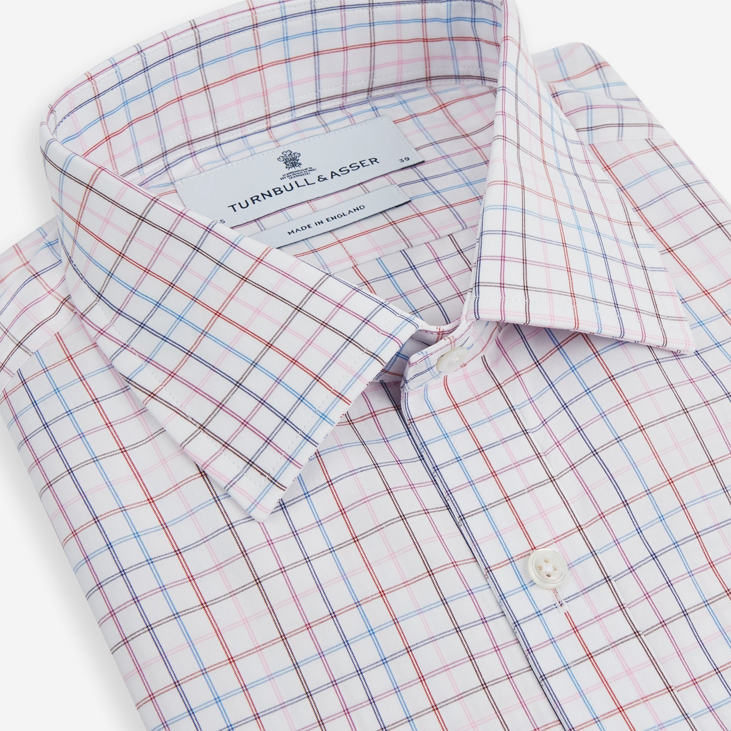 View 2 of product Pink Multi Double Grid Check Mayfair Shirt