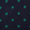 View 3 of product Green flower and navy silk tie