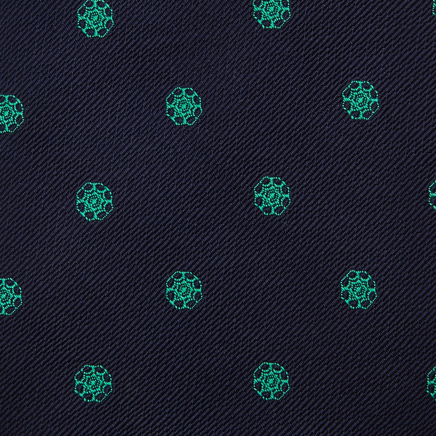View 3 of product Green flower and navy silk tie