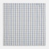 View 1 of product Blue and Navy Multi Check Hand-Rolled Handkerchief