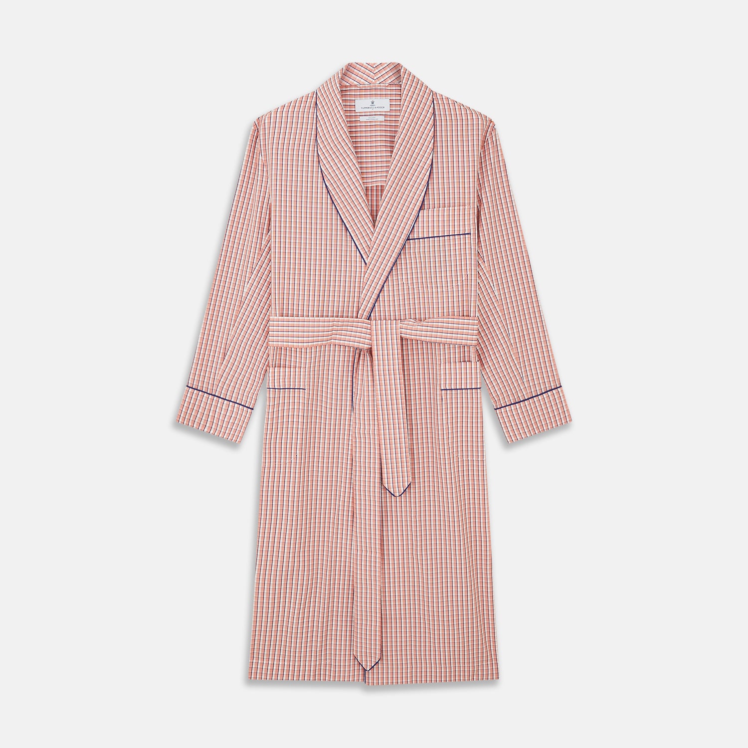 View 1 of product Orange Multi Check Cotton Arnold Gown