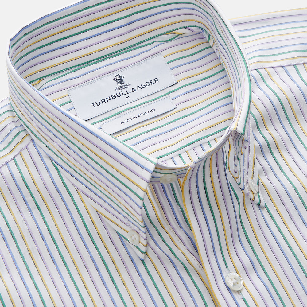 Yellow Multi Blazer Stripe Weekend Fit Suffolk Shirt
