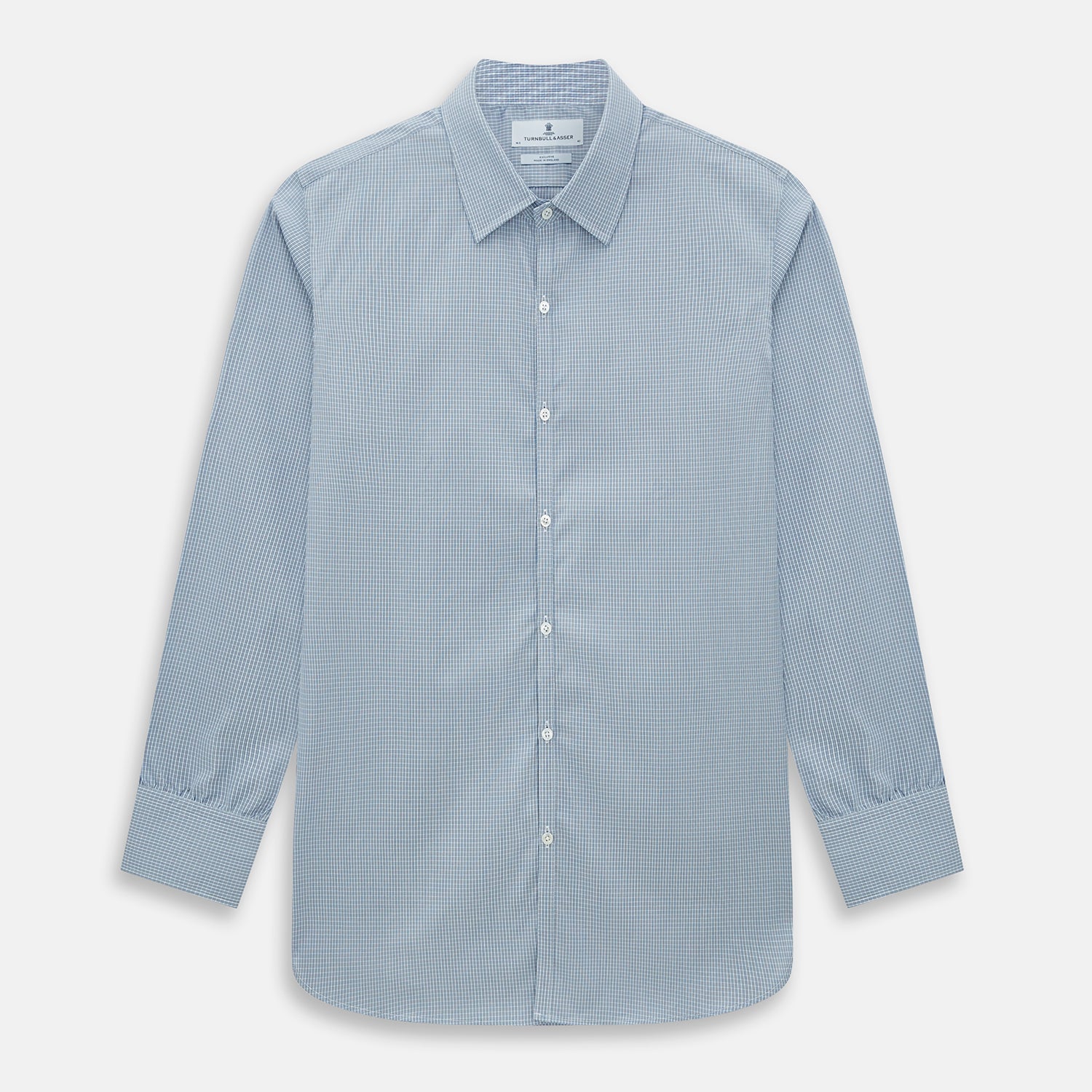 View 1 of product BLUE AND BROWN MICRO SHADOW CHECK WESTMINSTER SHIRT