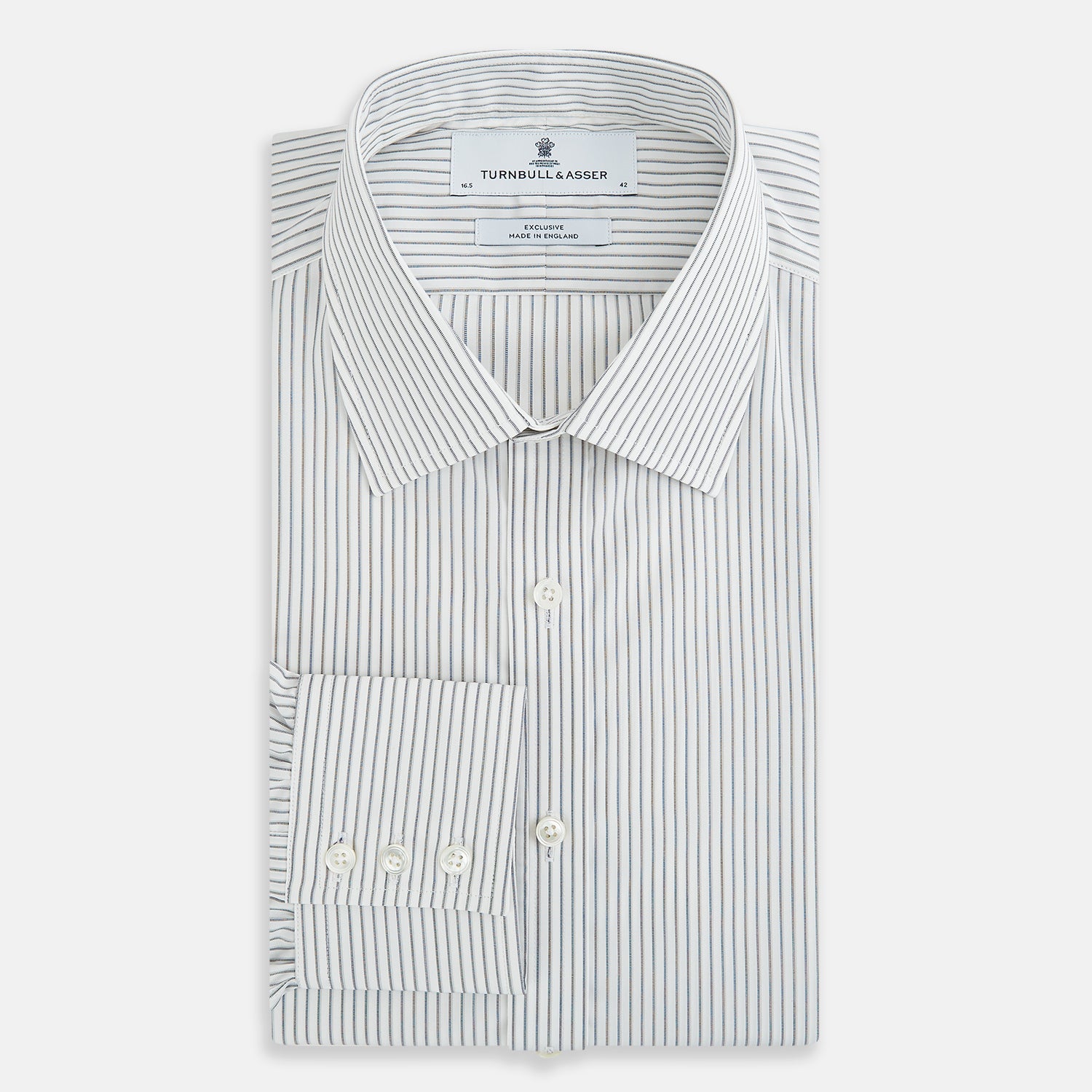 View 5 of product Navy Music Stripe Mayfair Shirt