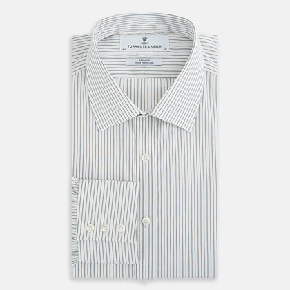 Navy Music Stripe Mayfair Shirt Image 4