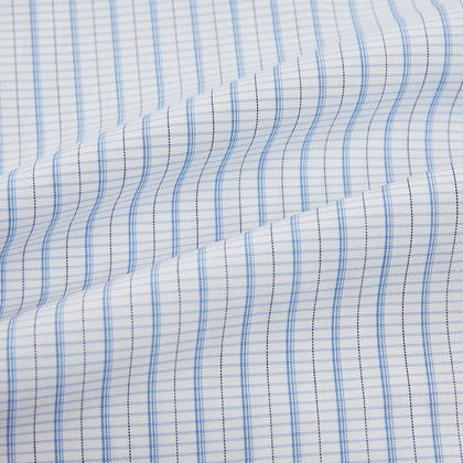 Blue Graph Check Mayfair Shirt Image 5