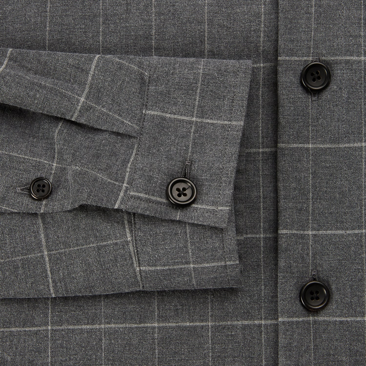 View 4 of product Charcoal Melange Check Hampstead overshirt