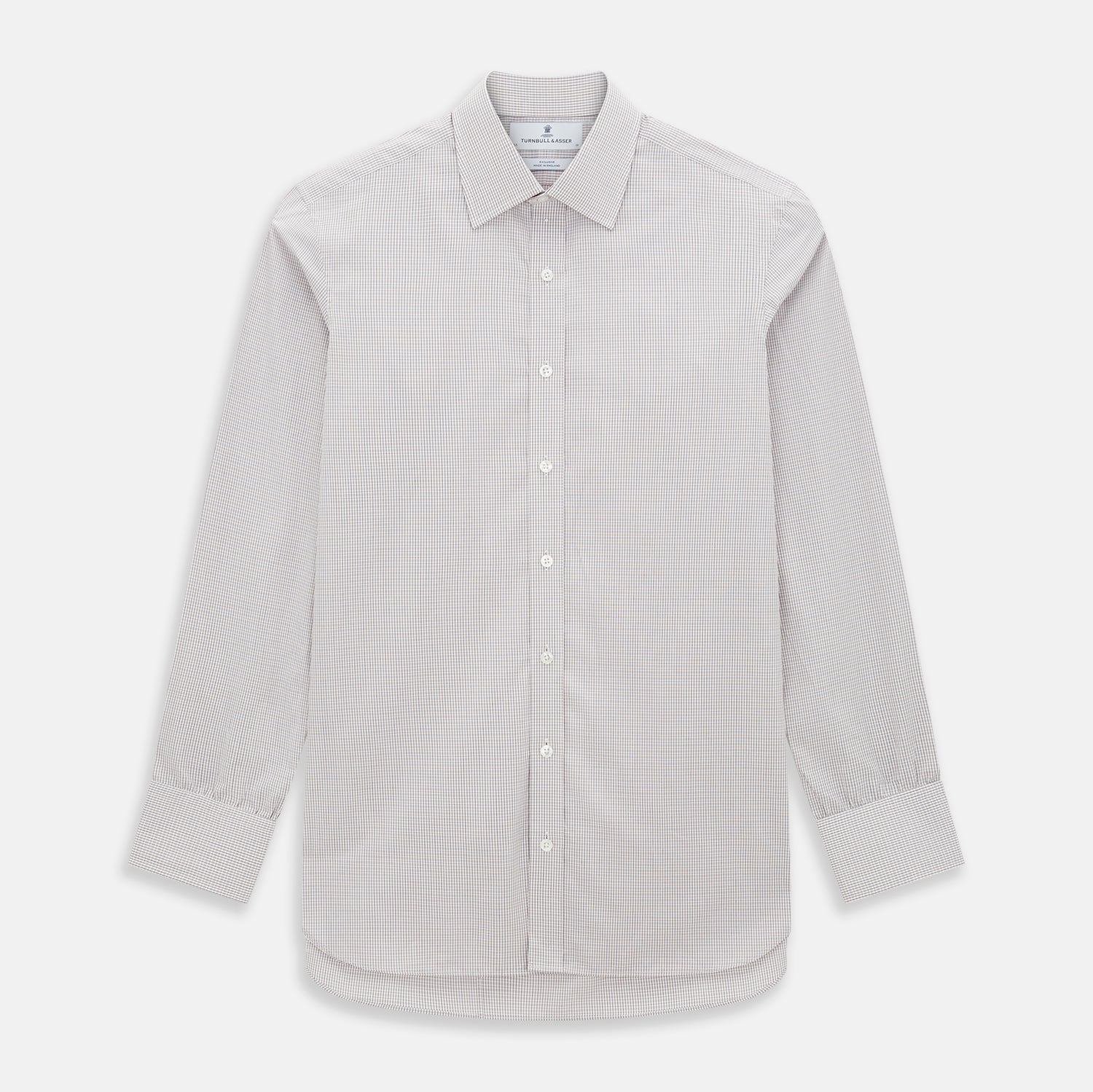 View 1 of product Burgundy Micro Tattersall Check Mayfair Shirt