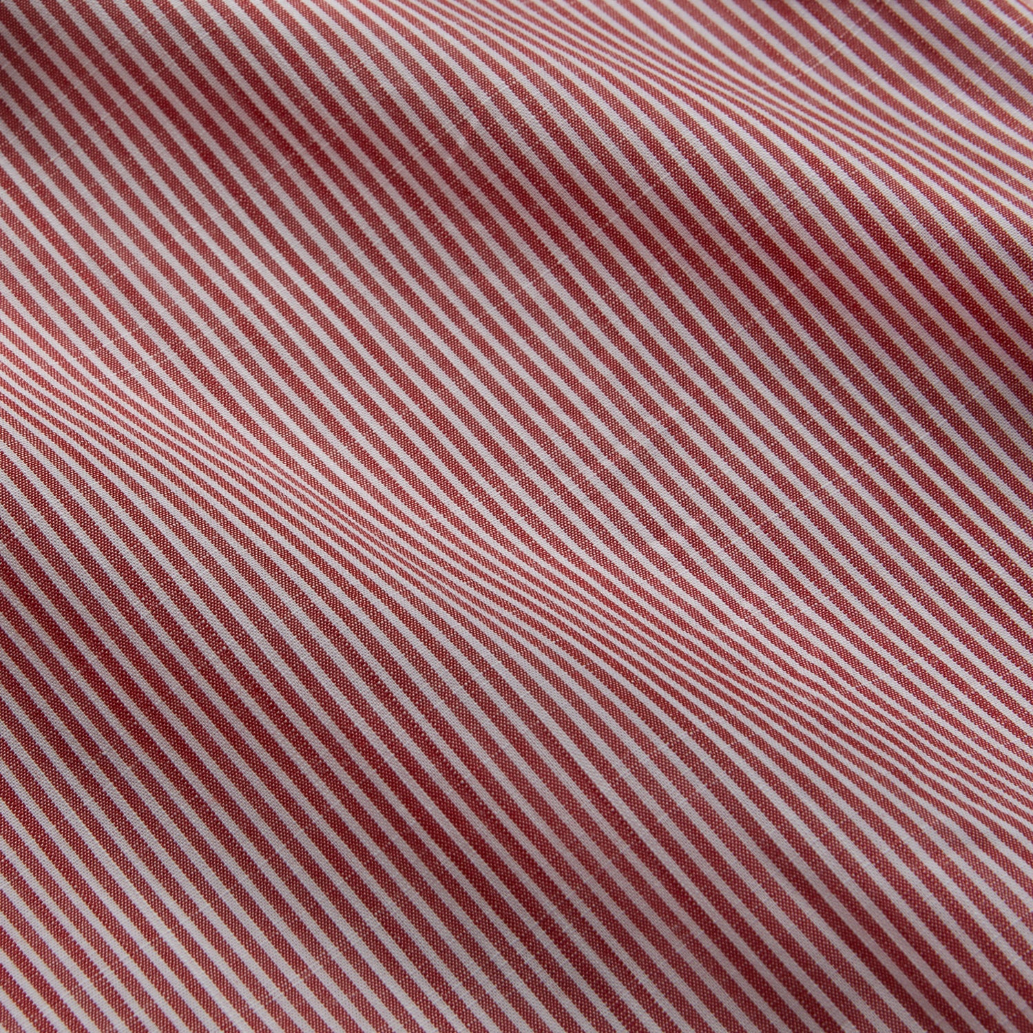 View 6 of product Dark Red Chambray Stripe Weekend Fit Shirt With Dorset Collar