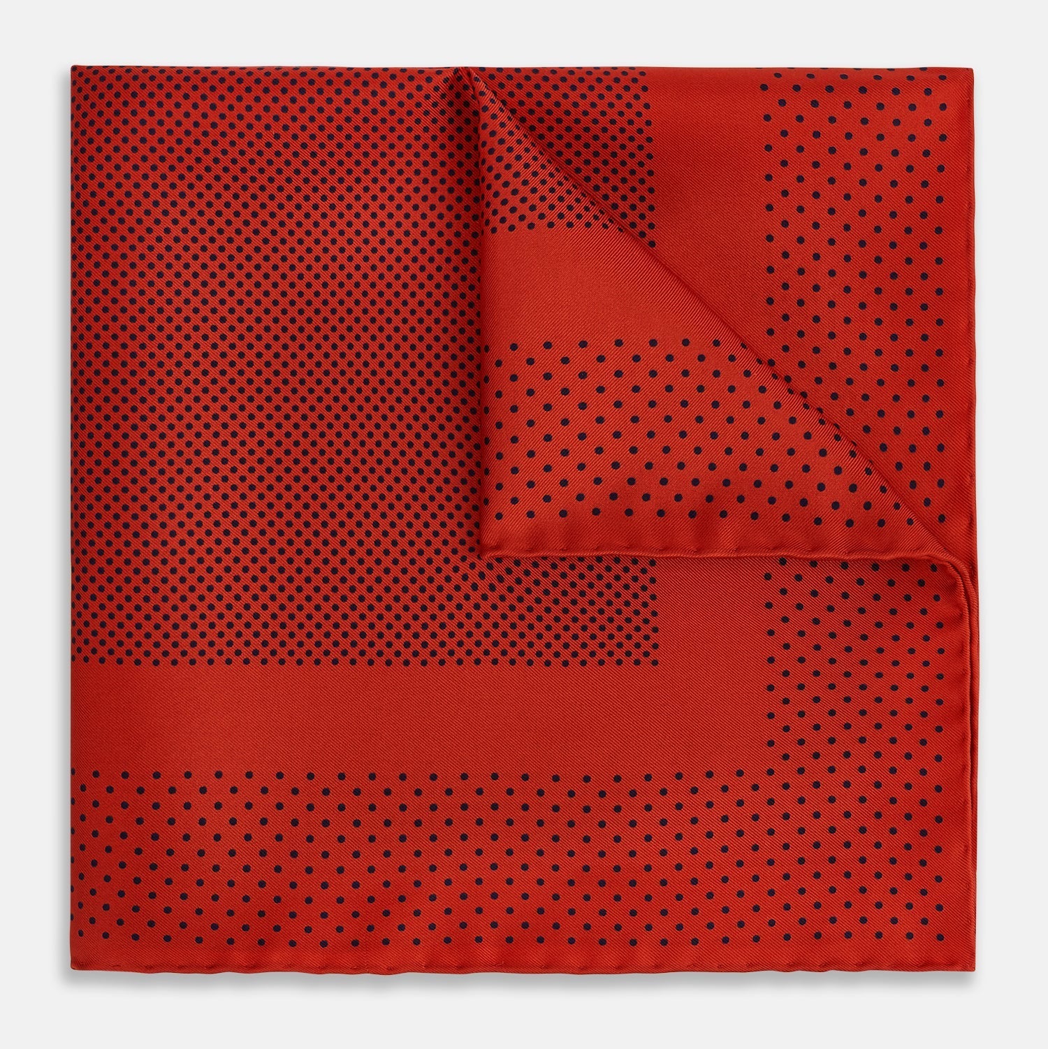View 1 of product Red Dot Silk Pocket Square