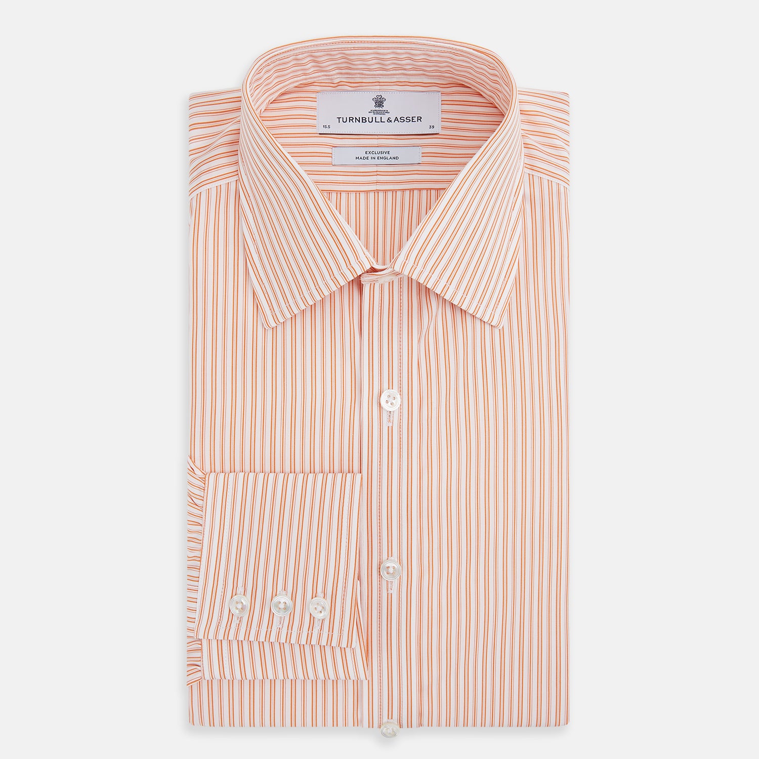View 5 of product Orange Ticking Stripe Mayfair Shirt