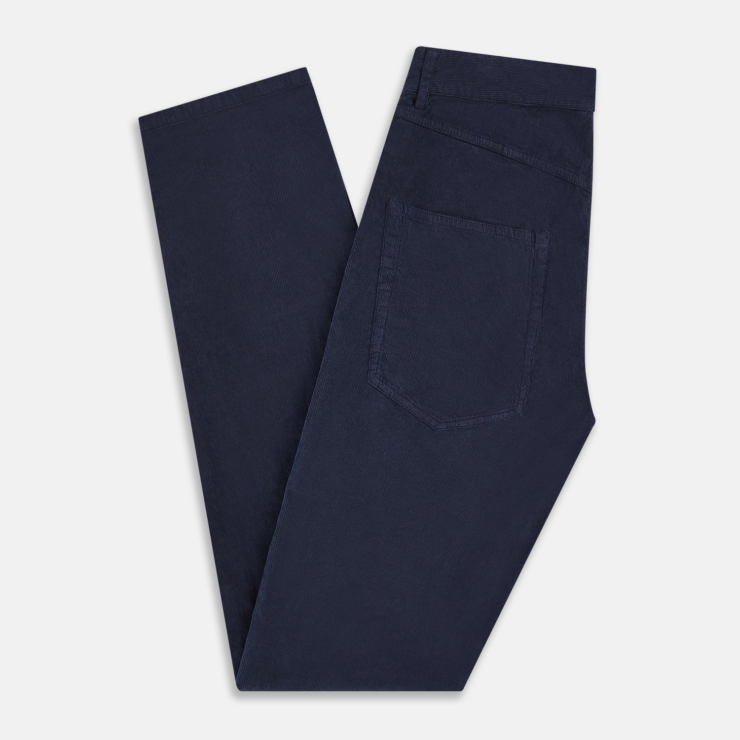 View 6 of product Light Navy Corduroy Charles Trousers