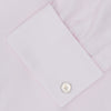 View 6 of product Pink Herringbone Superfine Cotton Shirt with T&A Collar and Double Cuffs