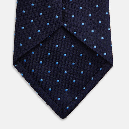 LACE ON TONE SPOT NAVY FORD TIE Image 3