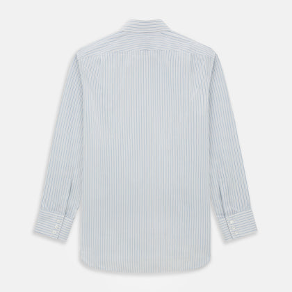 Sky Blue Combination Stripe Mayfair Shirt Image 2