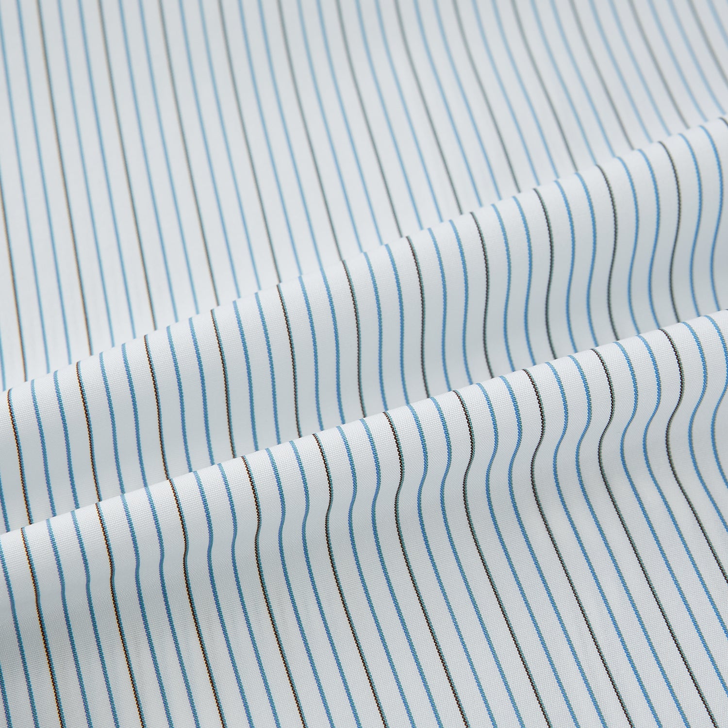 View 6 of product Navy and Brown Pinstripe Mayfair Shirt