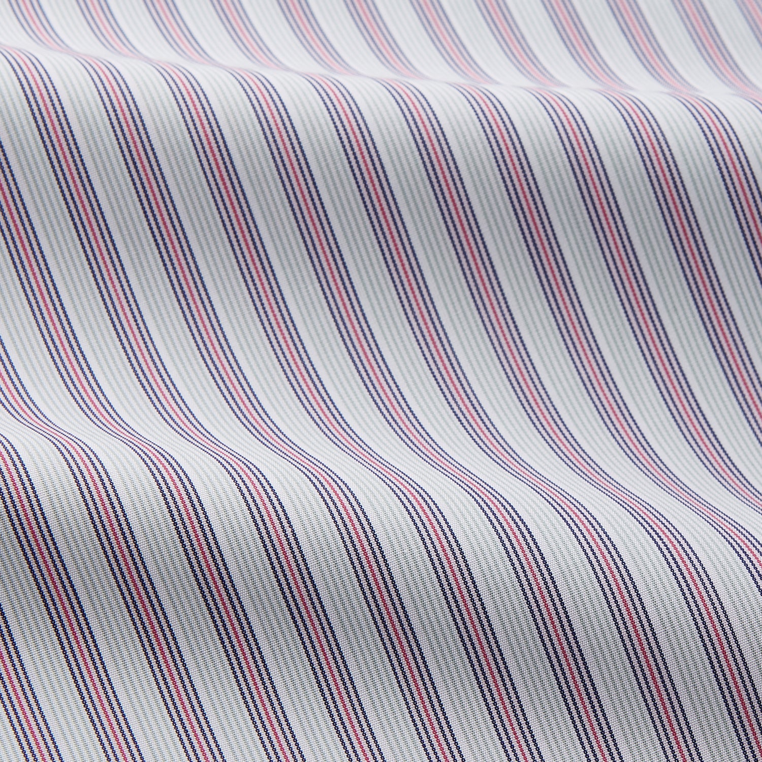 View 2 of product Red and Blue Multi Stripe Cotton Sussex Nightshirt
