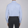 View 5 of product Light Blue Royal Oxford Cotton Shirt with Button-Down Collar and 3-Button Cuffs
