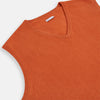 View 2 of product Orange Cashmere V-Neck Vest