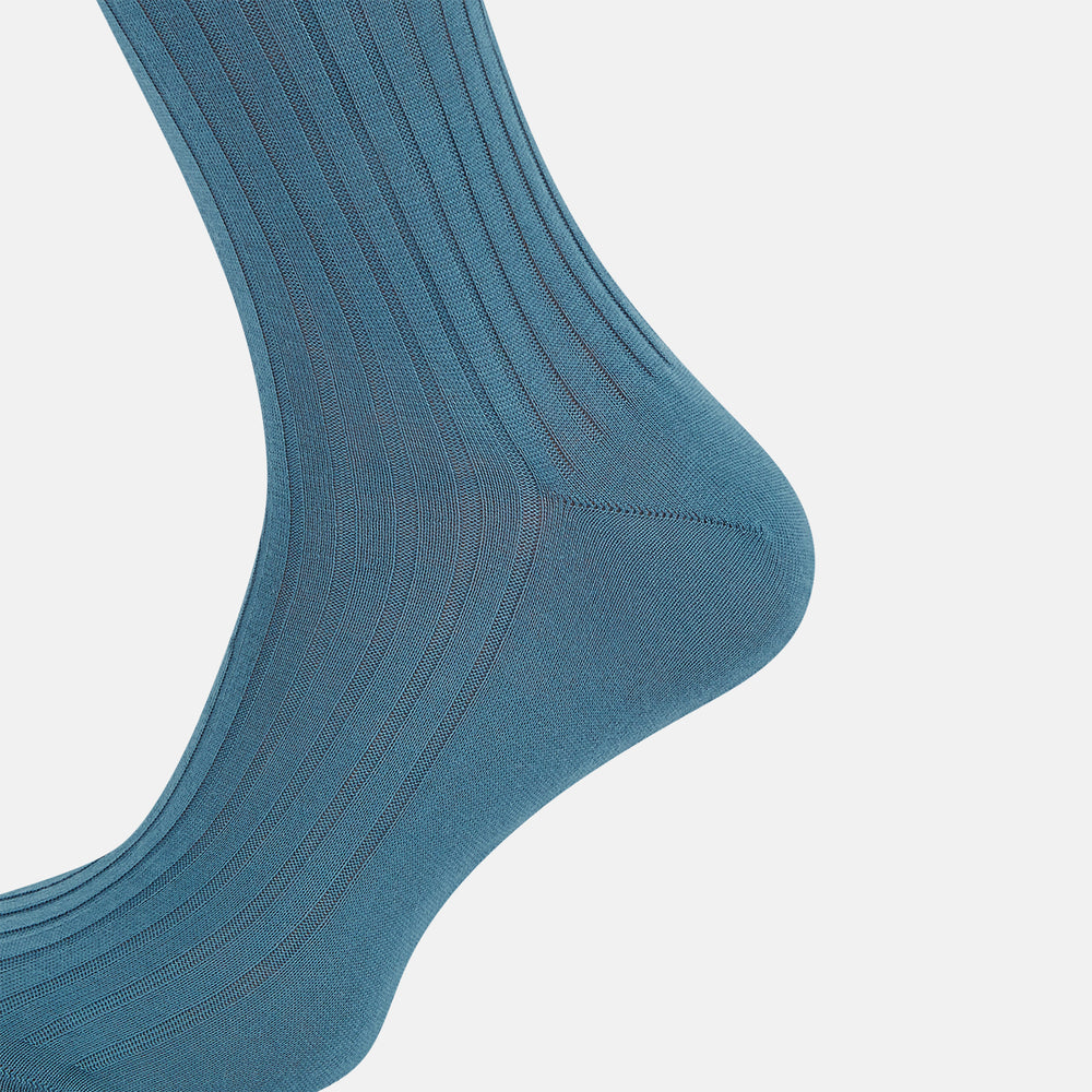 Azzurro Organic Cotton Mid-Length Socks