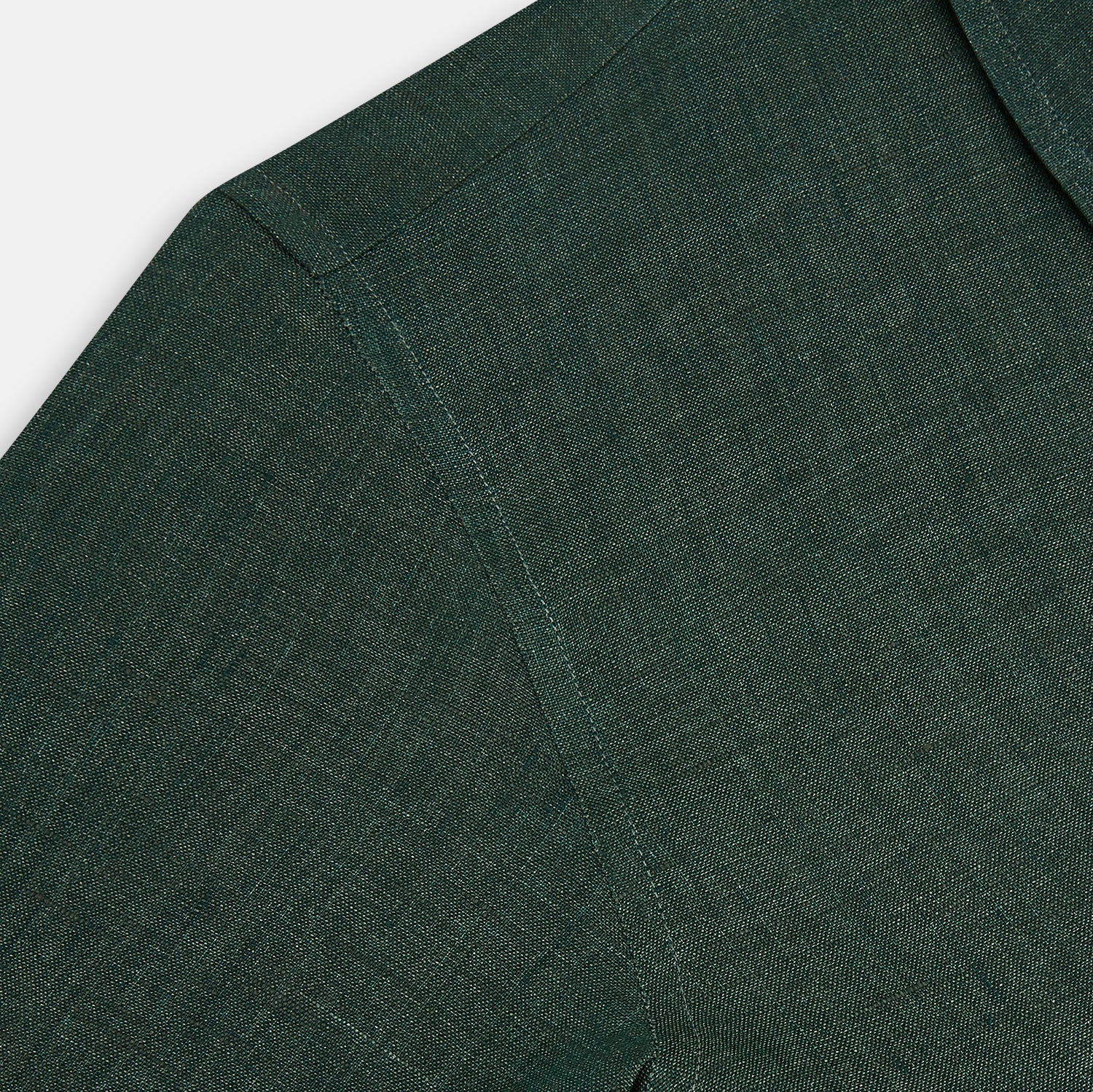 View 6 of product Forest Green Linen Westminster Shirt