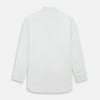 View 3 of product WHITE ROYAL OXFORD COTTON WINDSOR SHIRT WITH TURNBULL OPEN COLLAR AND 3-BUTTON CUFFS