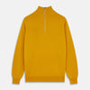 View 1 of product Gold Lennox Cashmere Half-Zip Jumper