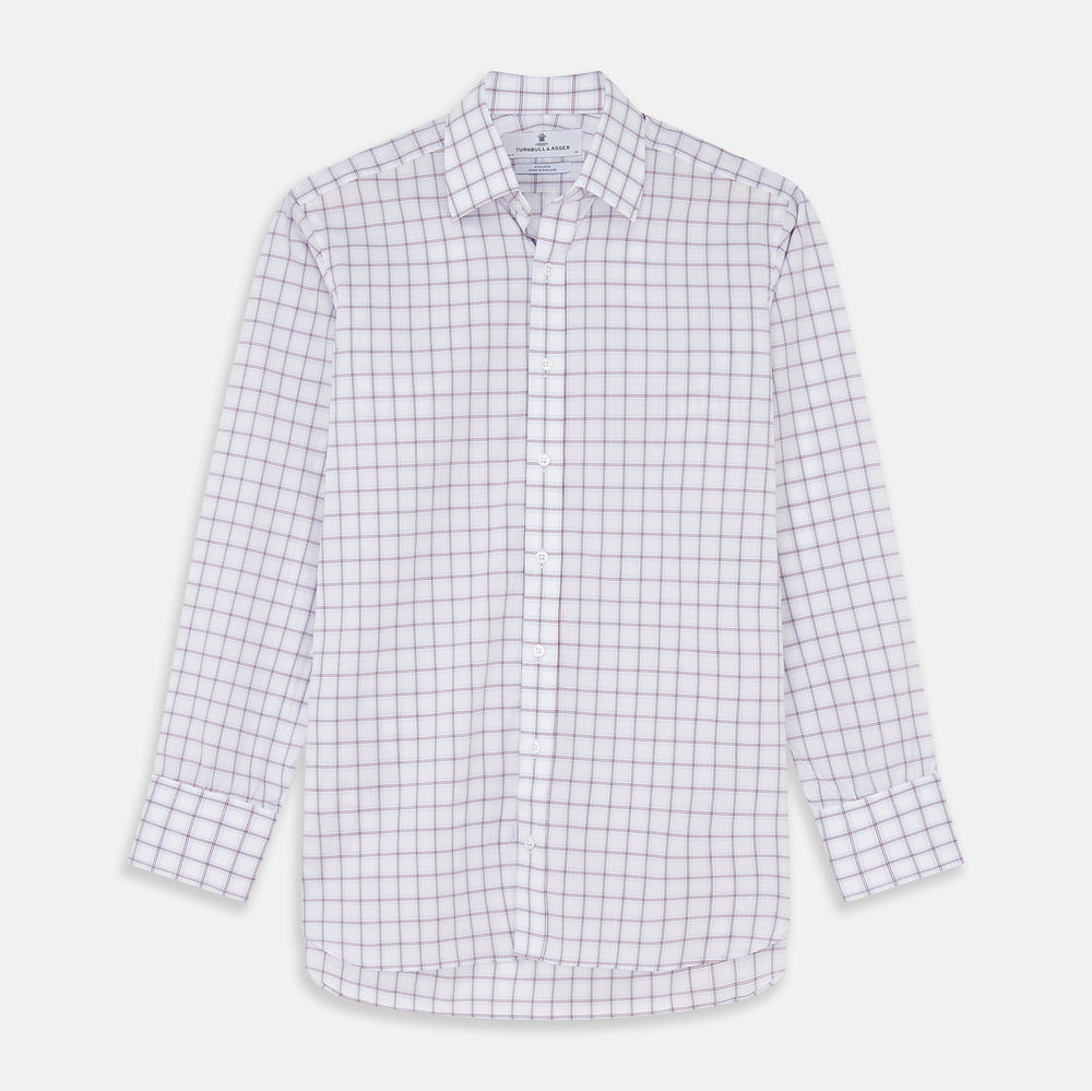 Red and Blue Multi Check Cotton Fabric