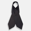 View 2 of product Blue and Dark Brown Micro Dot Silk Cravat