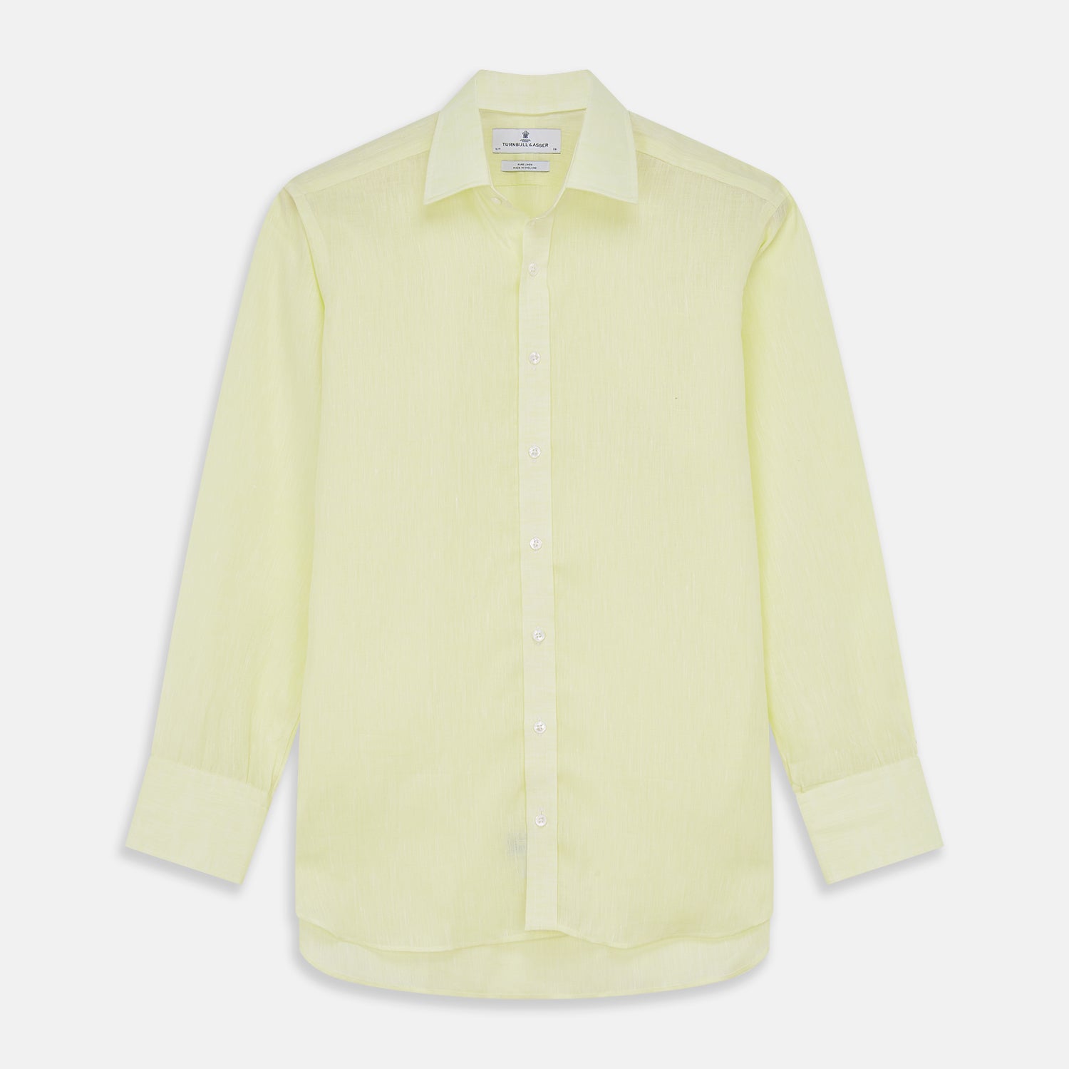 View 1 of product Yellow Linen Regular Fit Mayfair Shirt