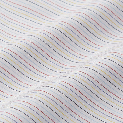 Red Multi Stripe Tailored Fit Shelton Shirt Image 3