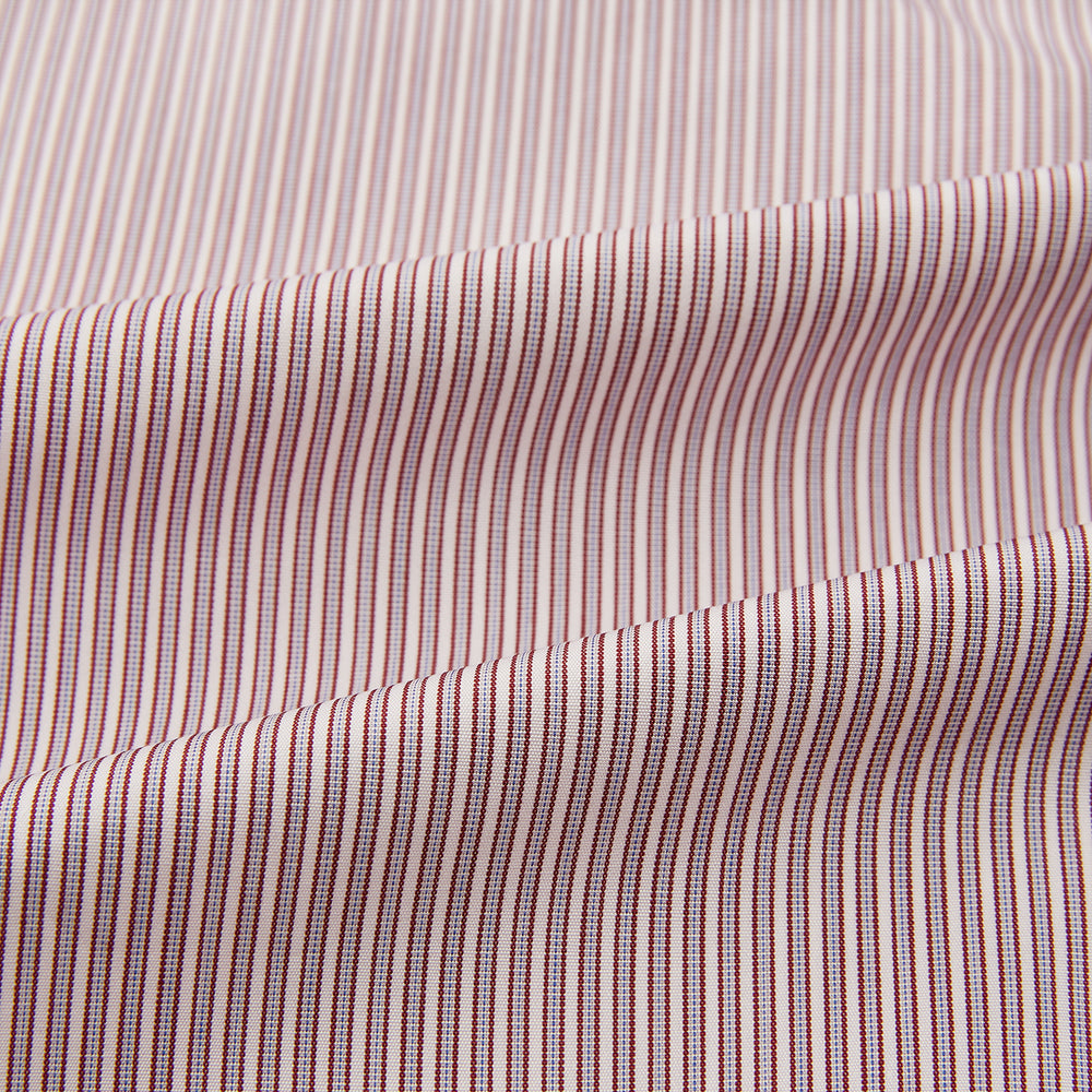 Red and Pink Ticking Stripe Mayfair Shirt