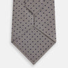 View 3 of product Navy and Lilac Micro Dot Silk Tie