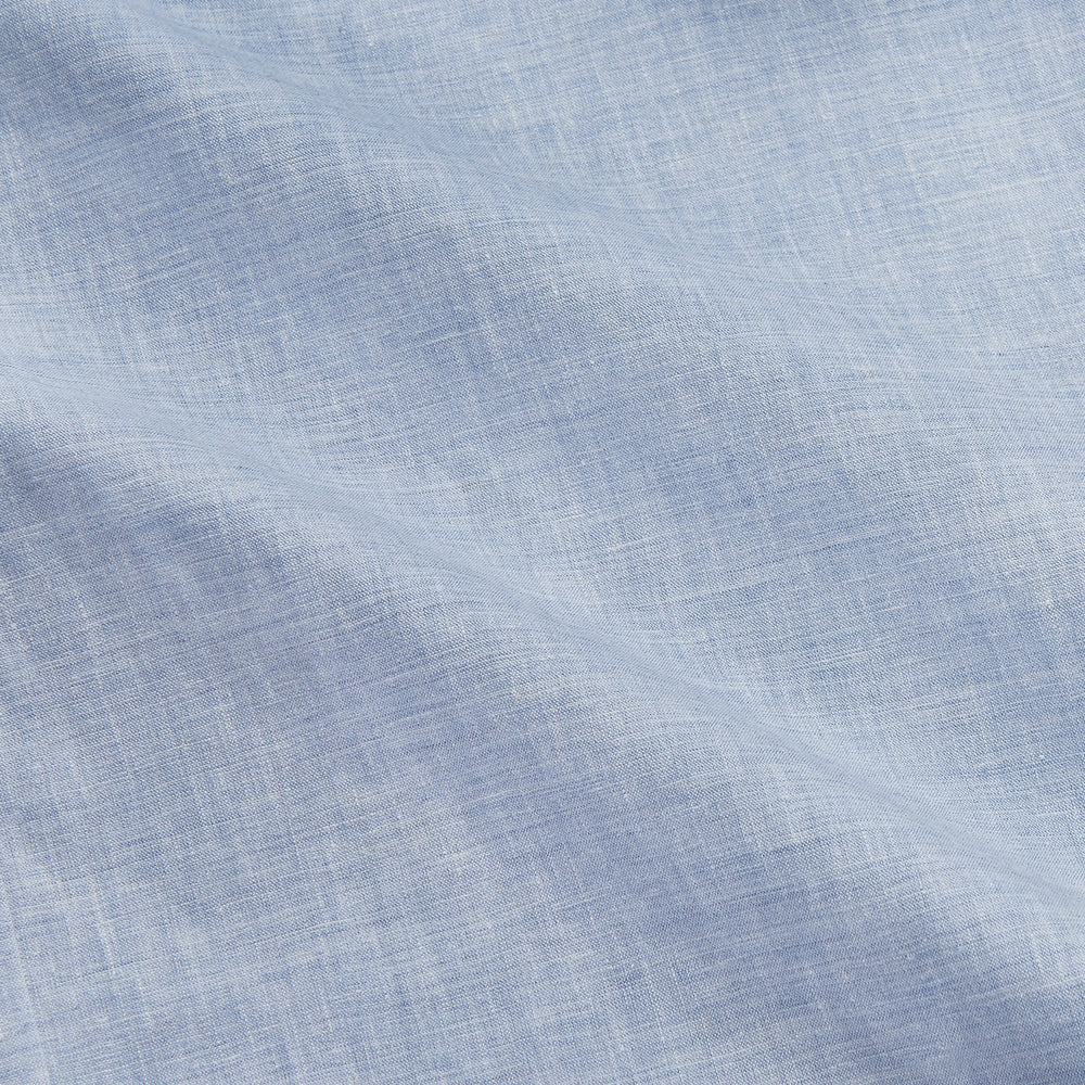 Pale Blue Linen Blend Weekend Fit Unwin Shirt