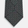 View 3 of product Forest Green and Red Weave-Patterned Printed Silk Tie