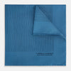 View 1 of product Blue Stripe Silk Pocket Square