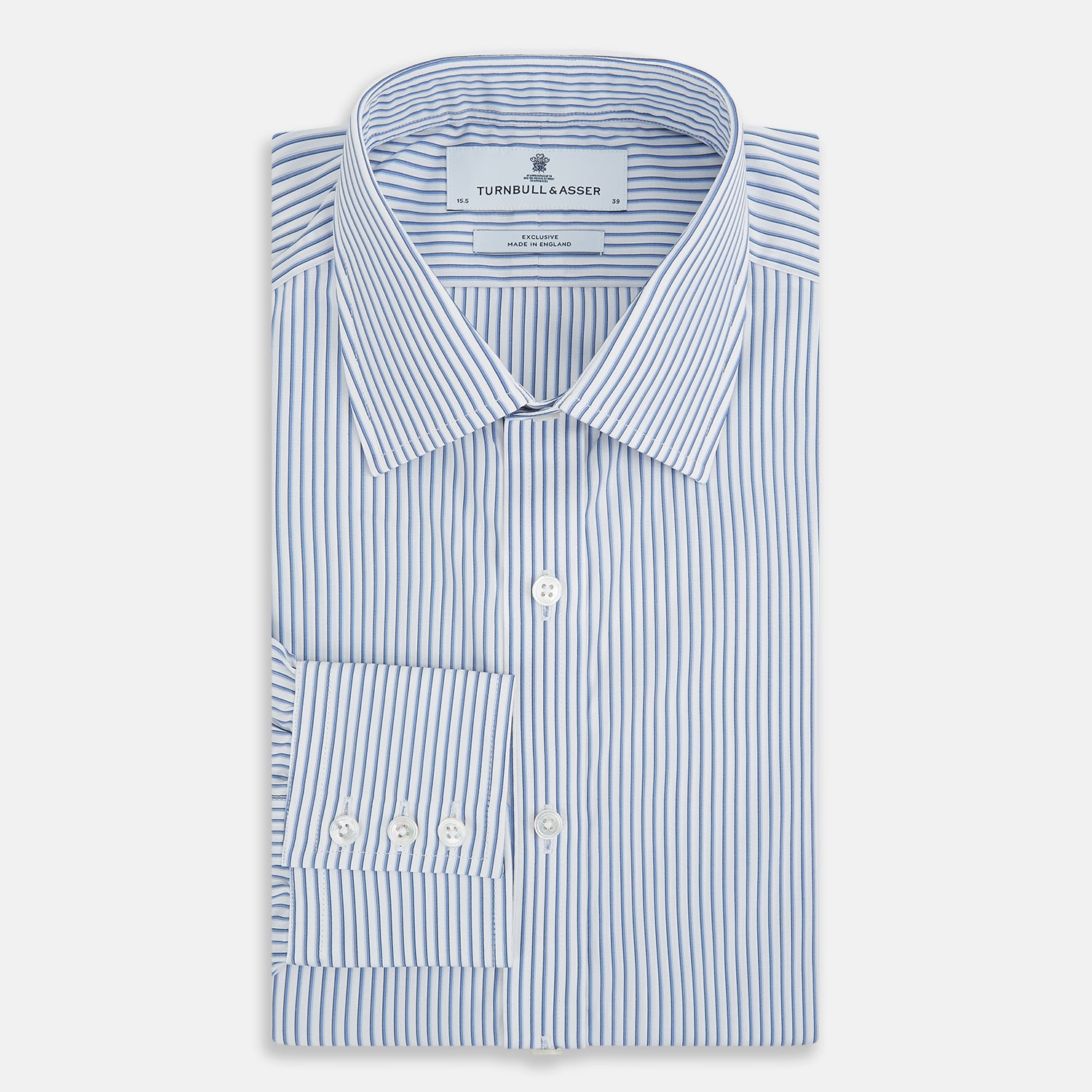 View 5 of product Blue Shadow Stripe Mayfair Shirt