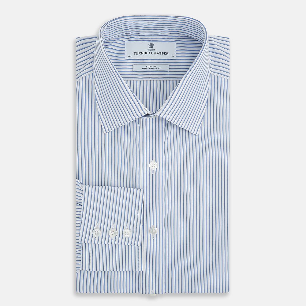 Blue Shadow Stripe Mayfair Shirt