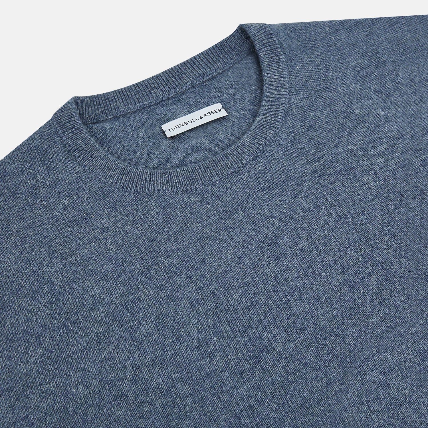View 2 of product Pacific Blue Cashmere Round Neck Jumper