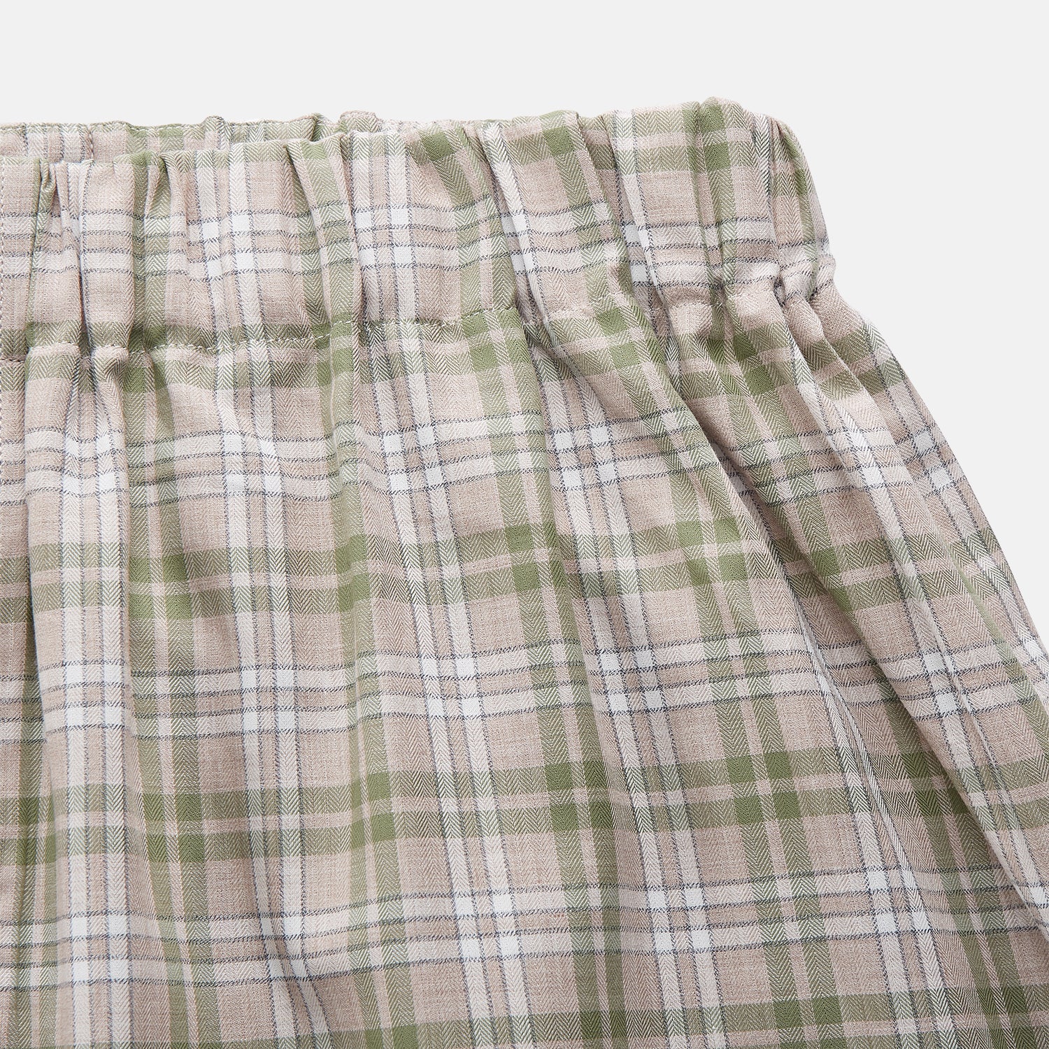 View 2 of product Green Multi Check Cotton Hastings Pyjama Trousers